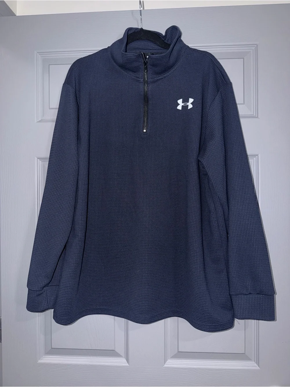 Under Armour Men's Navy Half-Zip Waffle Pullover